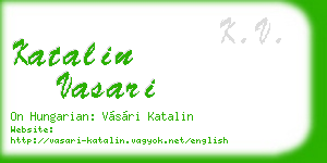 katalin vasari business card